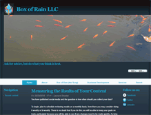 Tablet Screenshot of boxofrain.com